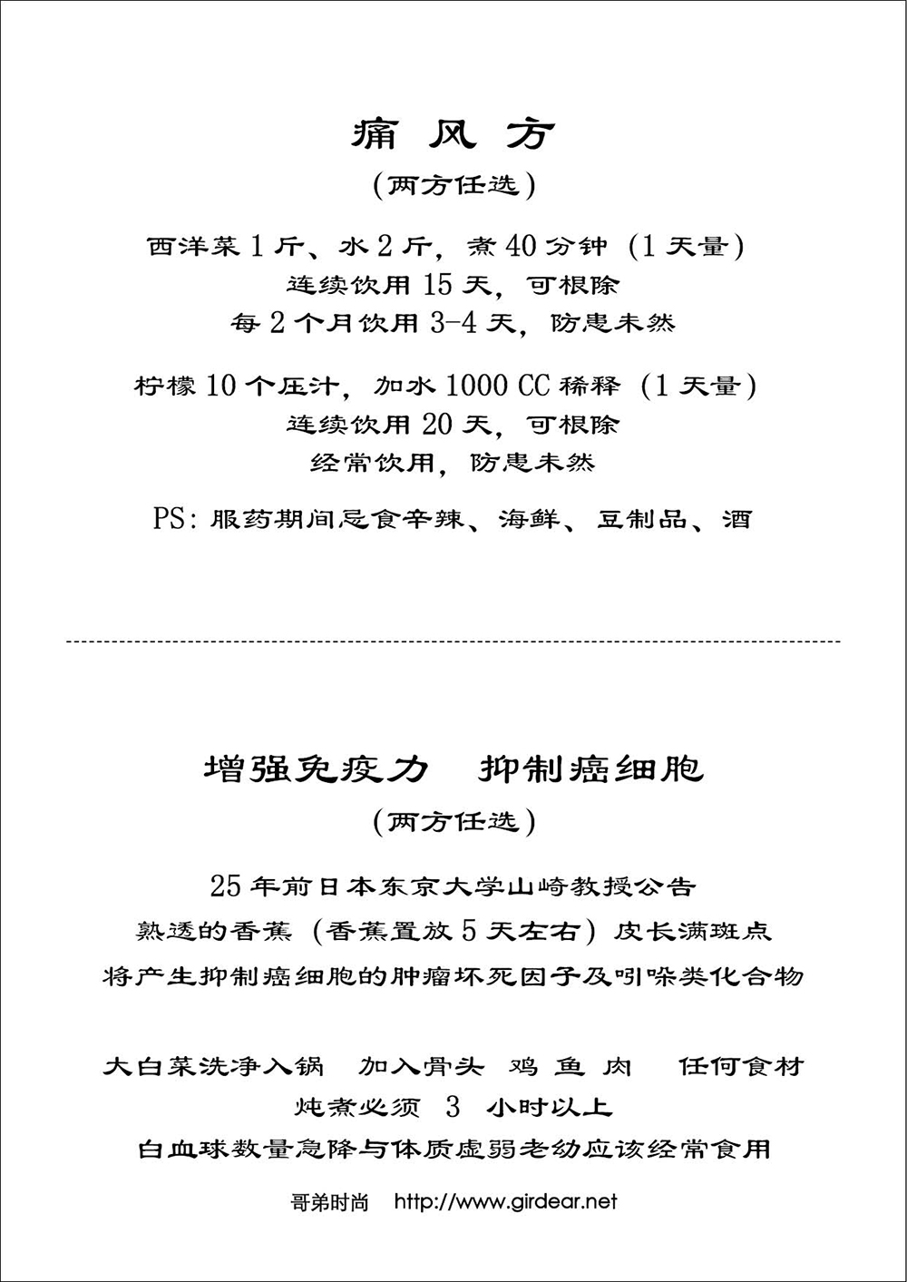 痛風方-增強免疫力